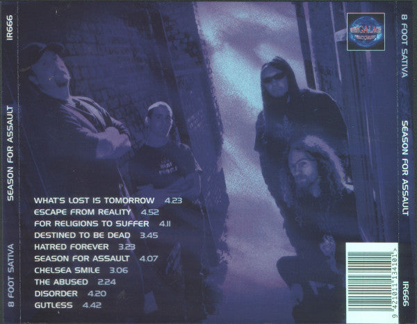 8 Foot Sativa – Season For Assault - CD - Nuevo sin usar pero no precintado / New and unplayed but not sealed.