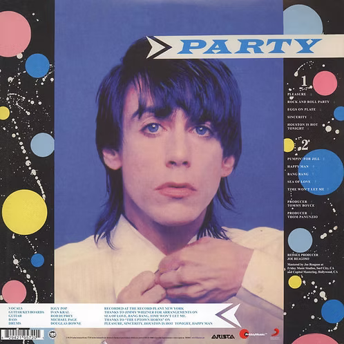 IGGY POP LP Party (180 Gram Audiophile Vinyl )