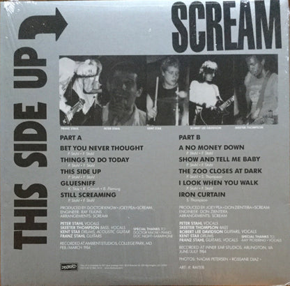 Scream – This Side Up - LP - Transparente / Clear - With Insert and MP3 - 2010 - Dischord Records – Dischord 15.5 V - Vinilo Nuevo (M) / Portada Como Nueva (M-)
