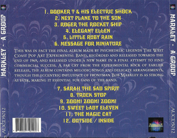 Markley – A Group - CD - 2011 - Aurora – AUCD5012