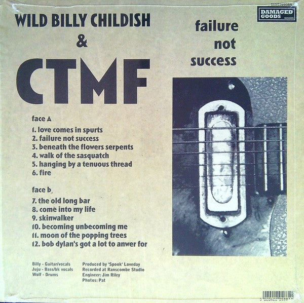 Wild Billy Childish & CTMF - Failure Not Success (LP, Album)