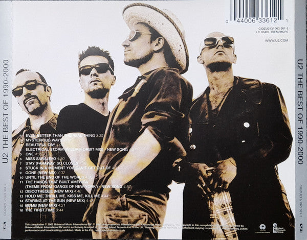 U2 – The Best Of 1990-2000 - CD - CD Como Nuevo / Portada Como Nueva (M-/M-)