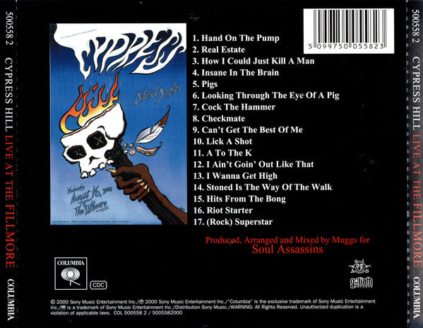 Cypress Hill – Live At The Fillmore - CD - Muy Buen Estado / Very Good Condition (VG+ / M-)