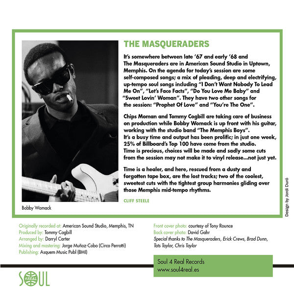 The Masqueraders – Prophet Of Love / You´re The One - 7" - 2018 - Soul 4 Real Records – S4R05