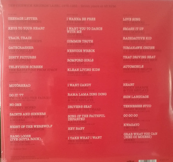 Various - Chiswick Records 1975-1982 Seven Years At 45 RPM (3xLP, Album, Mono, Ltd)