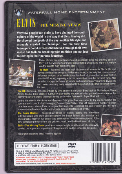 Elvis – The Missing Years - 2xDVD - DVDs Muy Buen Estado / Portada Muy Buen Estado (VG+/VG+)