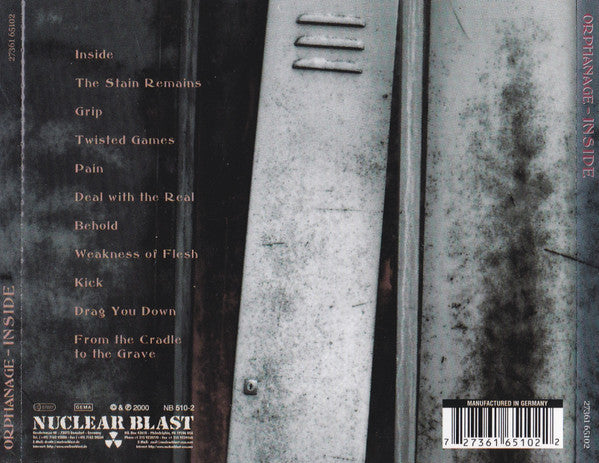 Orphanage – Inside - CD - Nuevo sin usar pero no precintado / New unplayed but not sealed.
