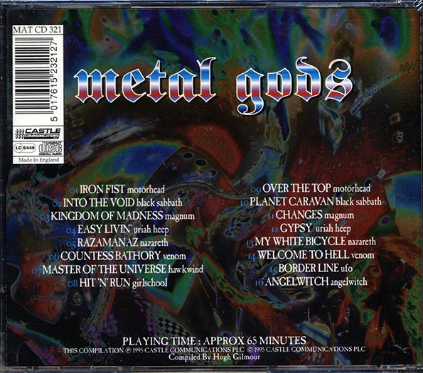 Motorhead, Black Sabbath, Magnum, Nazareth, Etc. - Metal Gods - CD