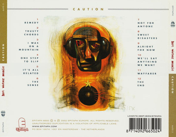 Hot Water Music – Caution - CD - Como Nuevo / Like New (M- / M-)