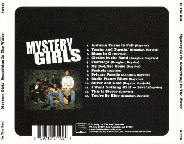 Mystery Girls – Something In The Water - CD - CD Como Nuevo / Portada Como Nueva (M-/M-)