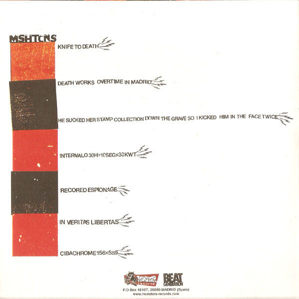 Mushitcians - Smashing Heads Off Into The Empedrated Floor Of Malasaña County (7")