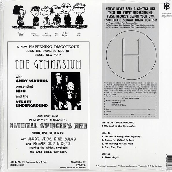 The Velvet Underground - Live At The Gymnasium: New York 1967 - LP