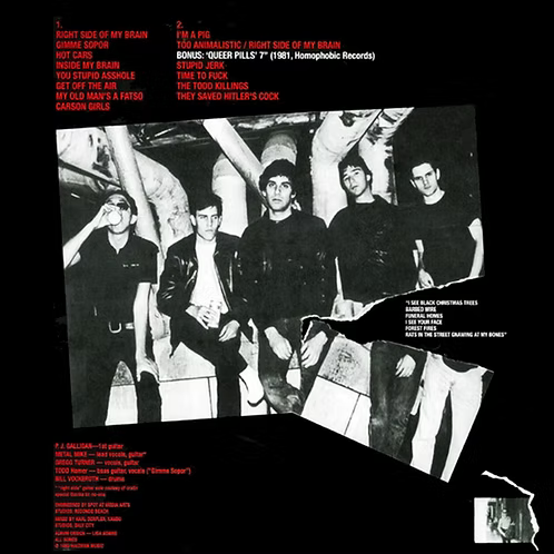 THE ANGRY SAMOANS LP Inside My Brain + Bonus Tracks