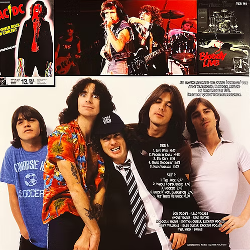 AC/DC LP Live In Nijmegen, Holland 1978 (500 Copies)