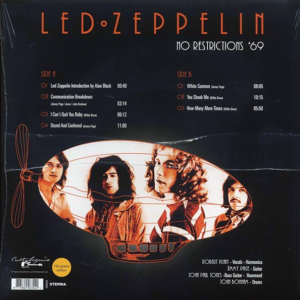 Led Zeppelin – No Restrictions '69 - LP - 180 gr.