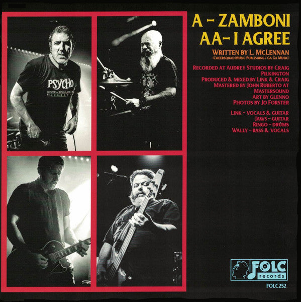 The Meanies - Zamboni / I Agree (7", Single)