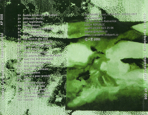 Cerebral Turbulency – Impenetrable - CD - Nuevo sin usar pero no precintado / New and unplayed but not sealed.