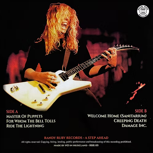 METALLICA LP Damage in Texas (Clear Crystal Coloured Vinyl) 350 Numbered Copies