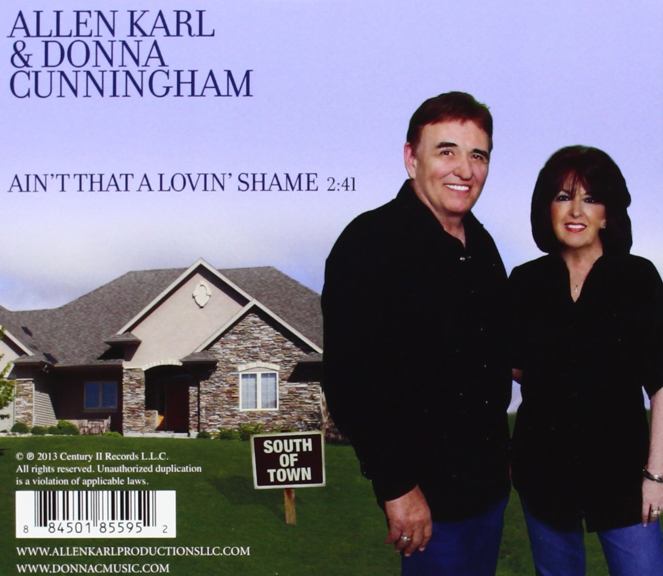 Allen Karl & Donna Cunningham – Ain't That A Lovin' Shame - CD, Single, Promo - NUEVO - PRECINTADO / NEW – SEALED.