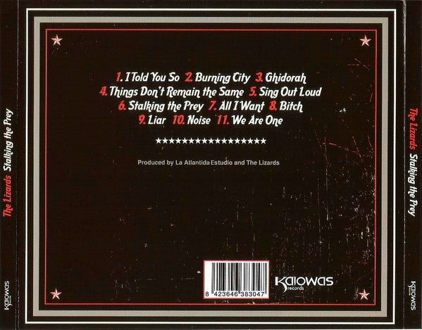 The Lizards – Stalking The Prey - CD - Muy Buen Estado / Very Good Condition (VG+ / VG+)