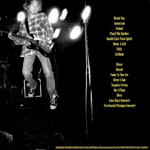 NIRVANA LP Broadcast Live At Paradiso, Amsterdam - November 25th, 1991
