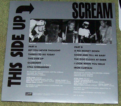 Scream ‎– This Side Up - LP - With Insert and MP3 - 2010 - Dischord Records ‎– Dischord 15½