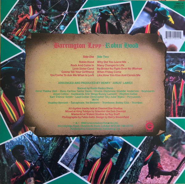 Barrington Levy – Robin Hood - LP