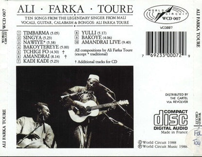 Ali Farka Toure – Ali Farka Toure - CD - 1988 - World Circuit – WCD 007, World Circuit – WCD007