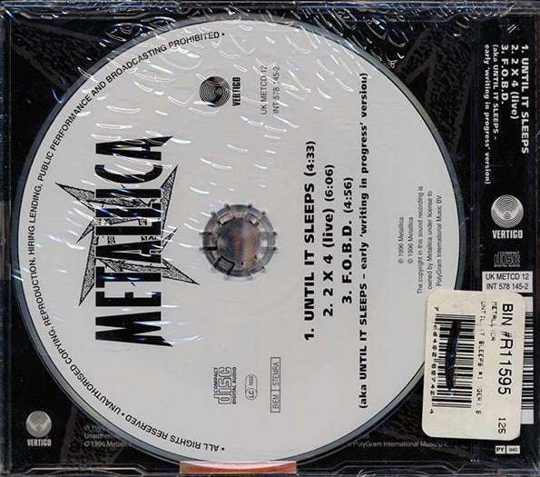 Metallica – Until It Sleeps - CD