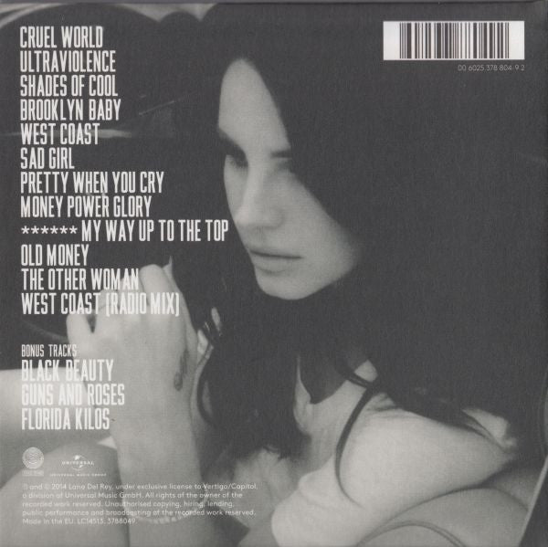 Lana Del Rey – Ultraviolence - CD - Deluxe Edition Digipak - Como Nuevo / Like New (M- / M-)