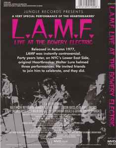 Lure, Burke, Stinson & Kramer ‎– L.A.M.F. Live At The Bowery Electric - DVD - 2017 - Jungle Records ‎– JVD0124D