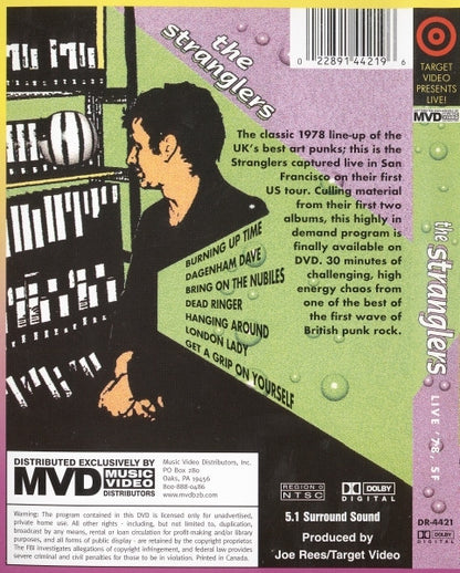 The Stranglers – Live '78, SF - DVD - 2005 - Target Video – DR-4421