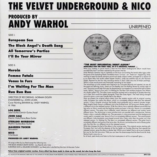 The Velvet Underground & Nico - Unripened: Norman Dolph's Acetate - LP