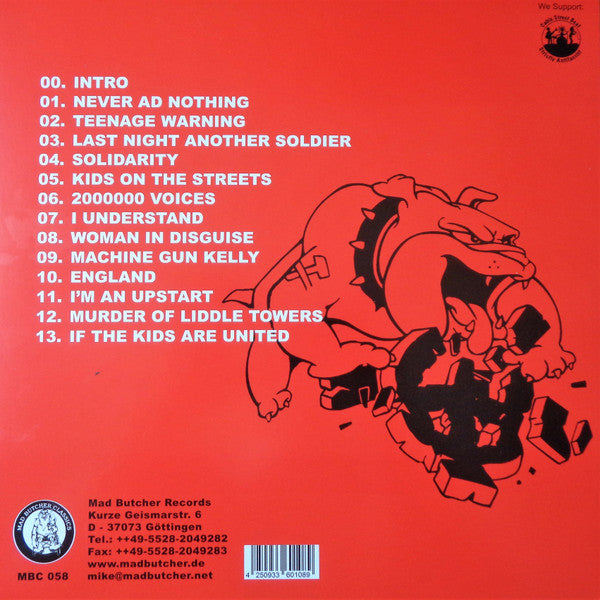 Angelic Upstarts - Anthems Against Scum (LP, Album, RE)