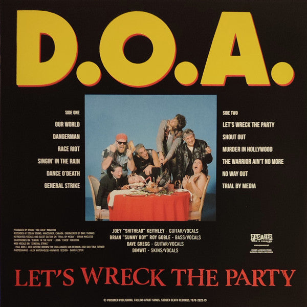 D.O.A. - Let's Wreck The Party (LP, Album, RE)