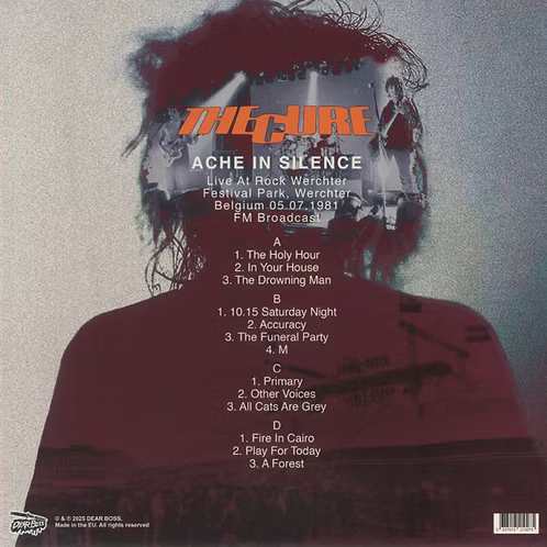 THE CURE 2xLP Ache In Silence - Live At Rock Werchter Festival 1981 Turquoise