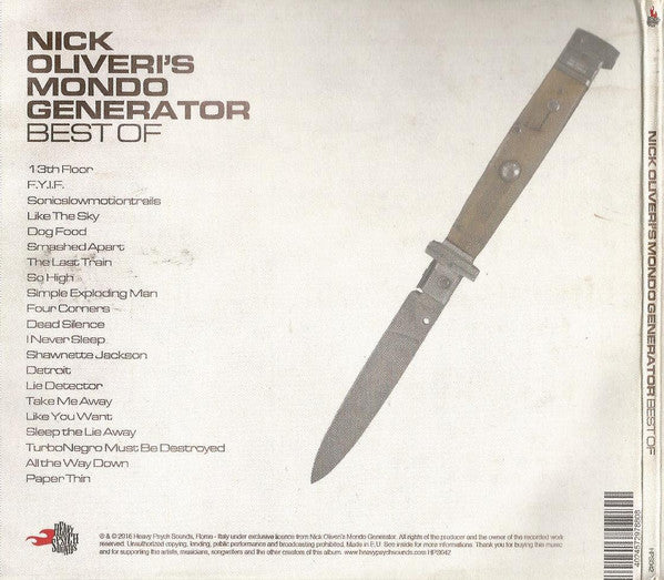 Nick Oliveri's Mondo Generator - Best Of (CD, Comp)