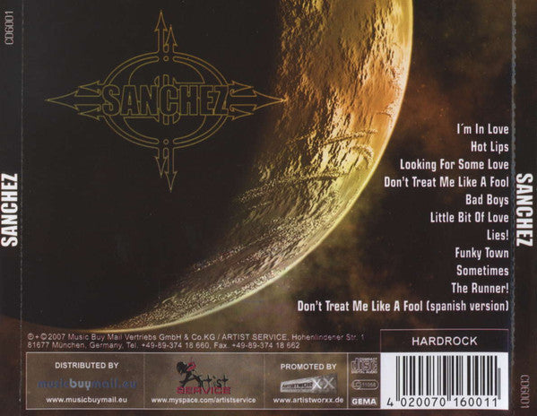 Sanchez – Sanchez - CD - Nuevo sin usar pero no precintado / New and unplayed but not sealed.