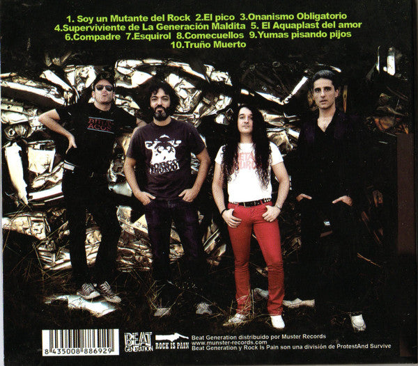 Motociclón – Costras Y Tachuelas - CD - Digipak - 2008 - Rock Is Pain – RIP 009, Beat Generation – BEAT 29, Protest And Survive – PAS 002