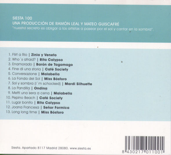 Sol Y Sombra (La Primera Alta Comedia Musical De Siesta) - CD - 2000 - Siesta – siesta 100 - NUEVO - PRECINTADO / NEW – SEALED.