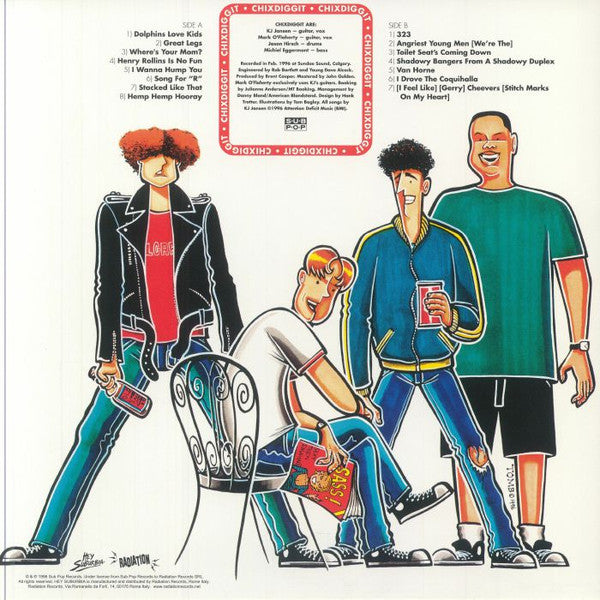 Chixdiggit! - Chixdiggit! (LP, Album, Ltd, RE, Rojo / Red)