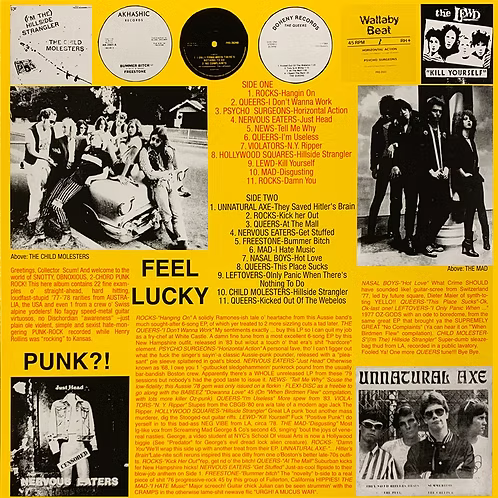 VARIOUS LP Feel Lucky Punk?!!