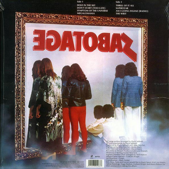 Black Sabbath – Sabotage - LP - 180 gr.