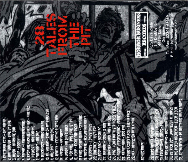 Various – 28 Tales From The Pit - CD - 2000 - Horror Business Records – HBR 013 - Nuevo sin usar pero no precintado / New unplayed but not sealed.
