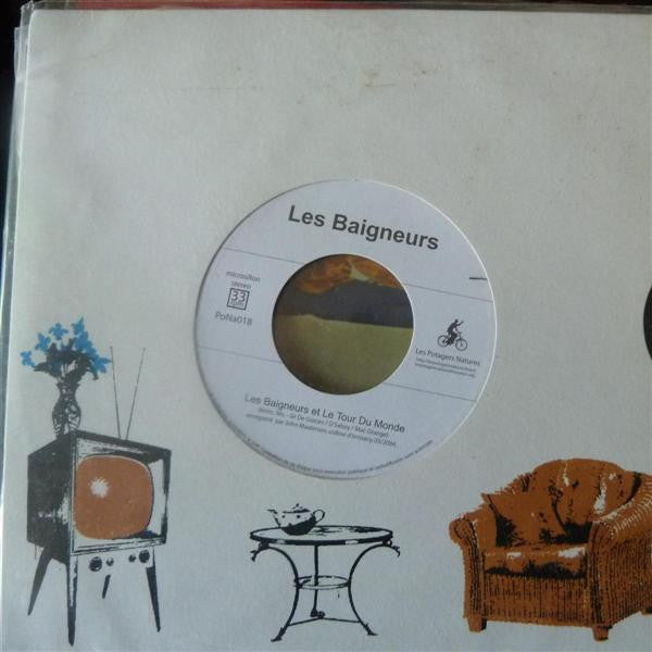 Ânes Et Bateaux / Les Baigneurs – Split 7" - 2004 - Les Potagers Natures – PoNa018 - Como Nuevo / Like New (M- / M-)