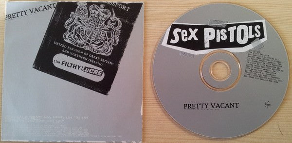 Sex Pistols – Pretty Vacant - CD, Single, Promo, Card Sleeve - 1996 - Virgin – VUSCDJ 113 - Sticker on front cover - CD Como Nuevo / Portada Muy Buen Estado.