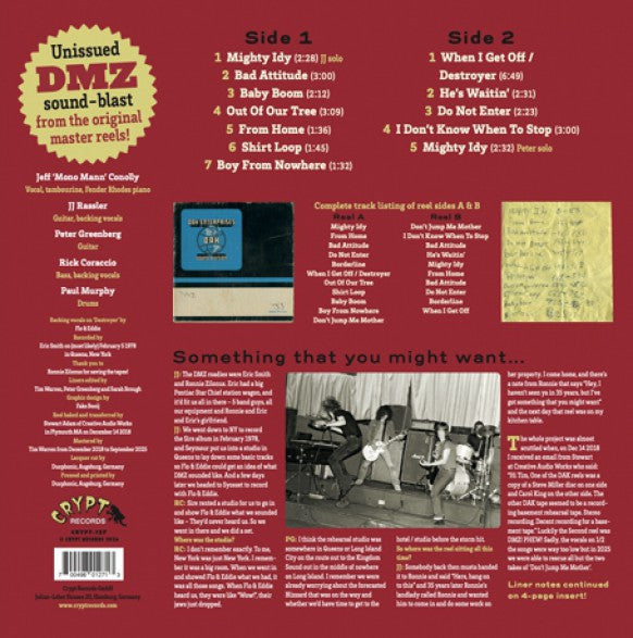 DMZ - Lost Studio Sessions 1978 (LP)