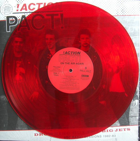 !Action Pact! - Drowning Out The Big Jets: BBC Radio Sessions 1982-83 (LP, Album, Comp, Rojo / Red)