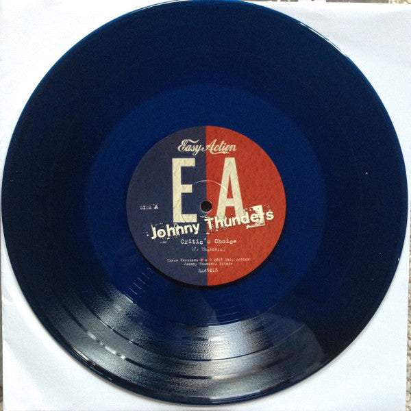 Johnny Thunders - Critic's Choice / So Alone (10", Single, Blu)
