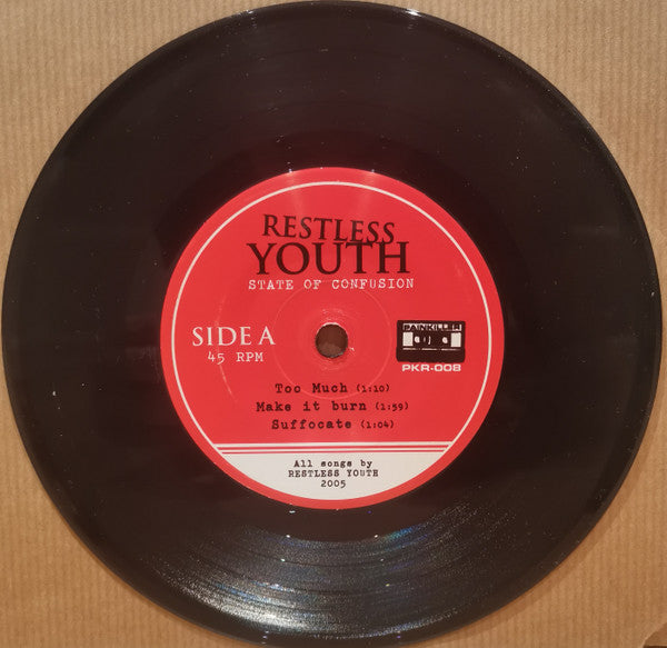 Restless Youth – State Of Confusion E.P. - 7" - 2005 - Painkiller Records – PKR-008 - Como Nuevo / Like New (M- / M-)